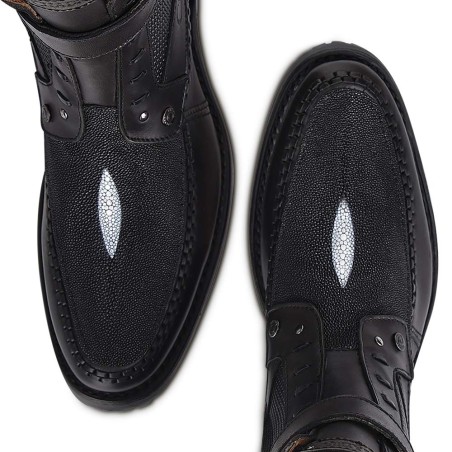 Men's black boots