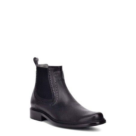 Men's genuine deerskin black boots