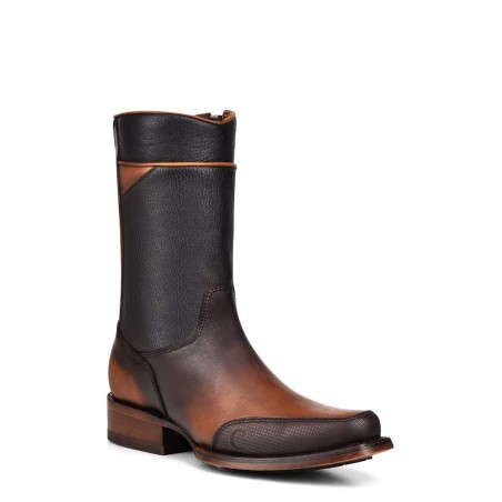Men's leather cowboy boots