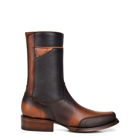 Men's leather cowboy boots