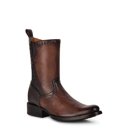 Men's Genuine Deerskin Brown Urban Boots