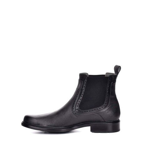 Men's genuine deerskin black boots