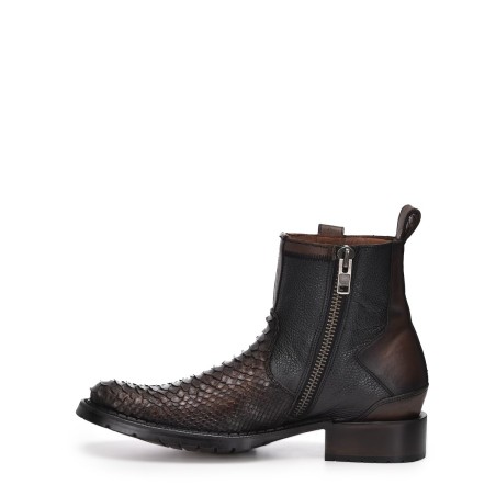 Men's python leather boots
