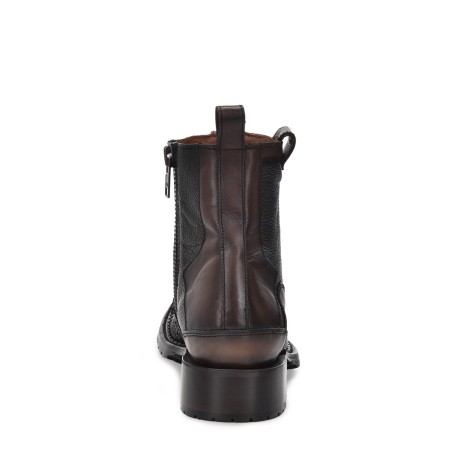 Men's python leather boots