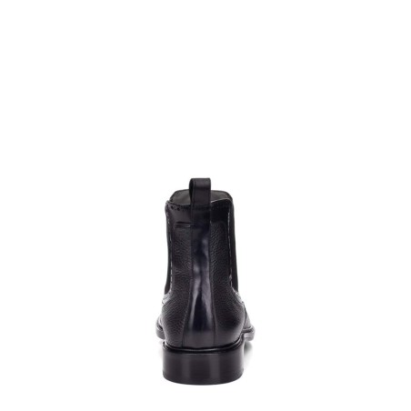Men's genuine deerskin black boots