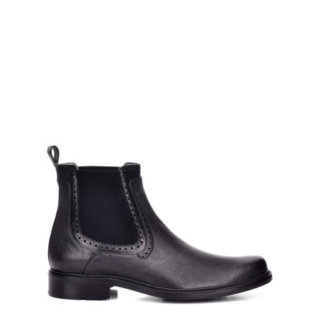 Men's genuine deerskin black boots