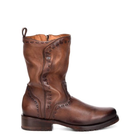 Men's brown leather boots