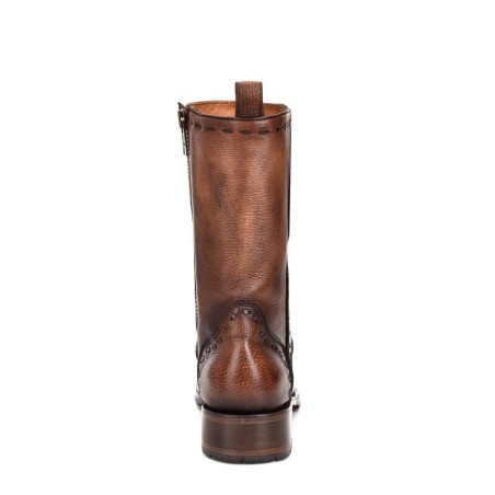 Men's brown leather boots