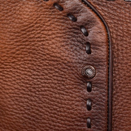 Men's brown leather boots