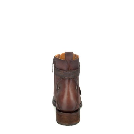Men's Brown Leather Zip-Up Boots