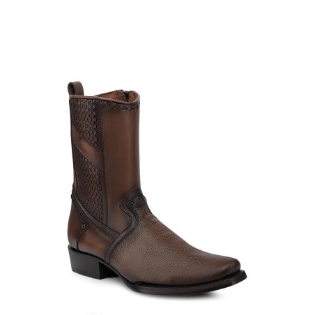 Mens Western Honey Brown Leather Boots