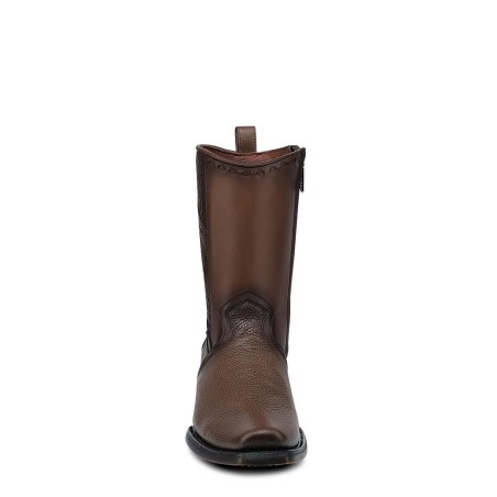 Mens Western Honey Brown Leather Boots
