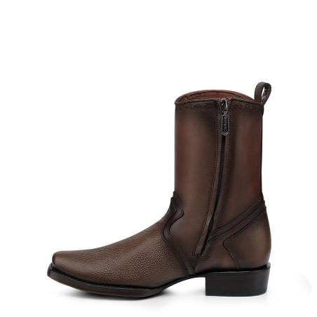 Mens Western Honey Brown Leather Boots